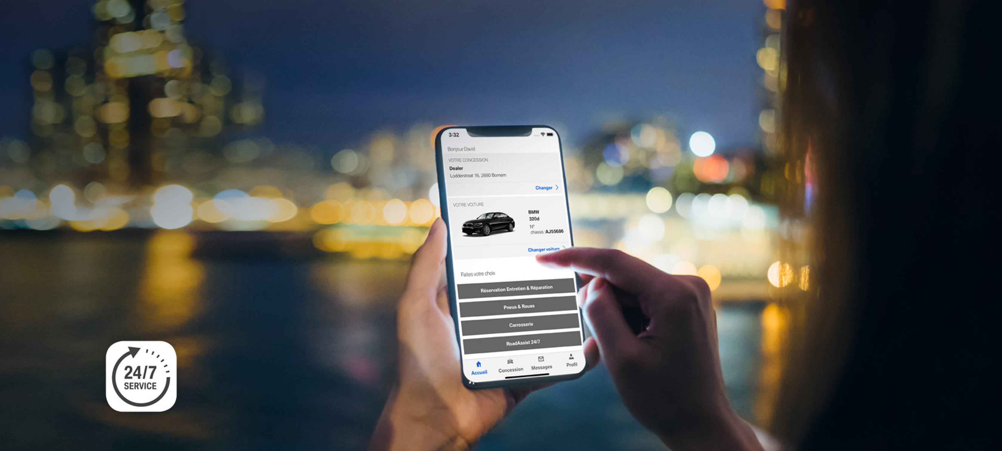 Découvrez notre nouvelle app BMW Service 24/7.